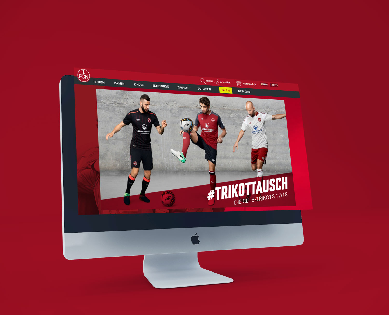 Trikottag Fußball FCN Nachwuchssport Webdesign