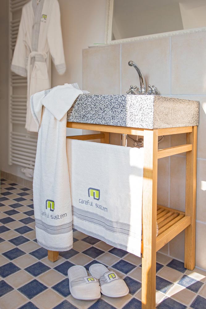 Raumausstattung Architektur Wohlfühloase Badezimmer Textilien Fotoshooting onlocation